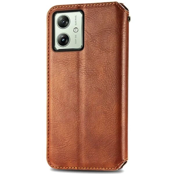 Чохол Deexe Rhombus Wallet для Motorola Moto G54 / G54 Power - Brown - зображення 6
