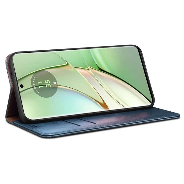 Чохол-книжка з кишеньками UniCase Leather Wallet для Motorola Edge 40 - Blue - зображення 3