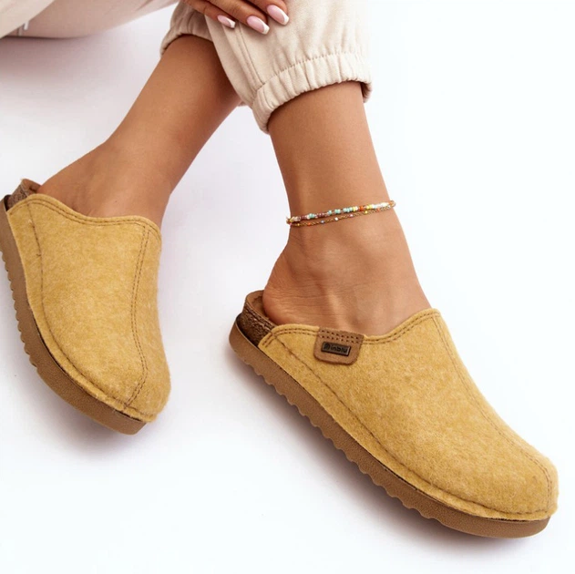 Kapcie domowe damskie z zakrytymi palcami Inblu DJ000010 37 Żółte (5905677966220) - obraz 4