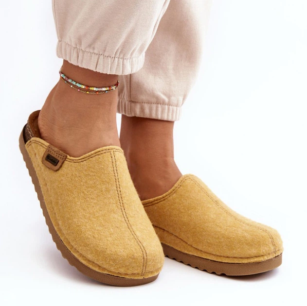 Kapcie domowe damskie z zakrytymi palcami Inblu DJ000010 37 Żółte (5905677966220) - obraz 6