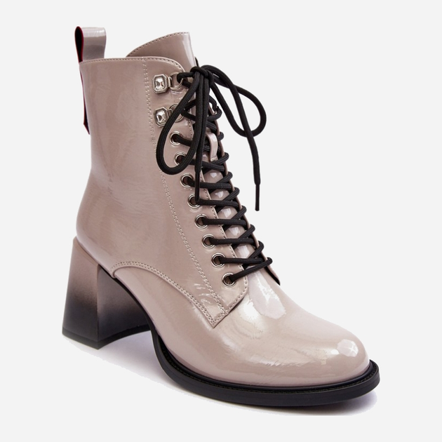 Жіночі зимові черевики високі S.Barski D&A MR870-06 36 Світло-сірі (5905677949636) - зображення 2
