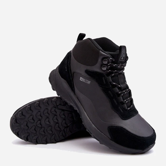 Buty trekkingowe męskie niskie Big Star MM174334 43 Czarne (5900714689520) - obraz 3