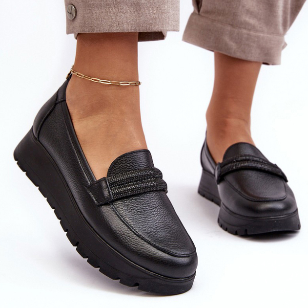 Buty wsuwane damskie Lemar Lehira 37 Czarne (5905677941876) - obraz 6