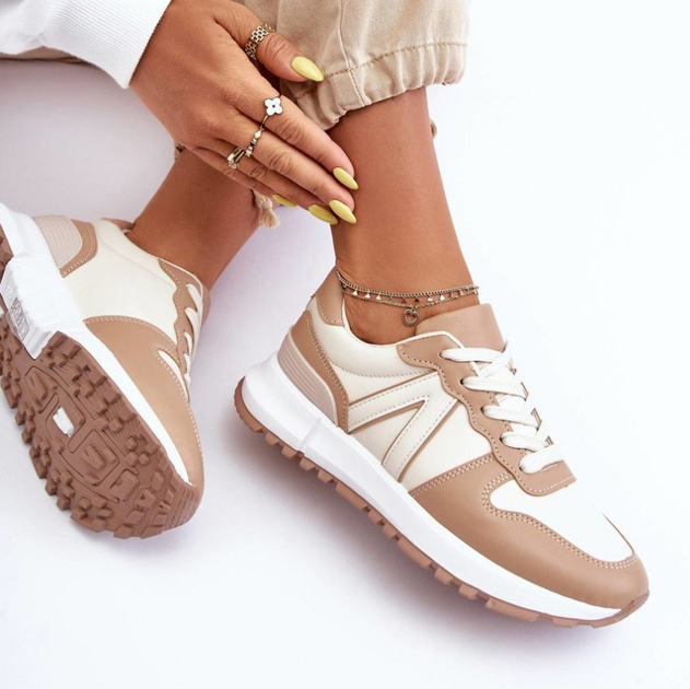 Sneakersy damskie Kabama 39 Brązowy/Beżowy (5905677651218) - obraz 7