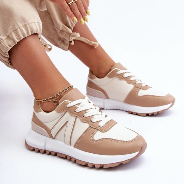 Sneakersy damskie Kabama 39 Brązowy/Beżowy (5905677651218) - obraz 8