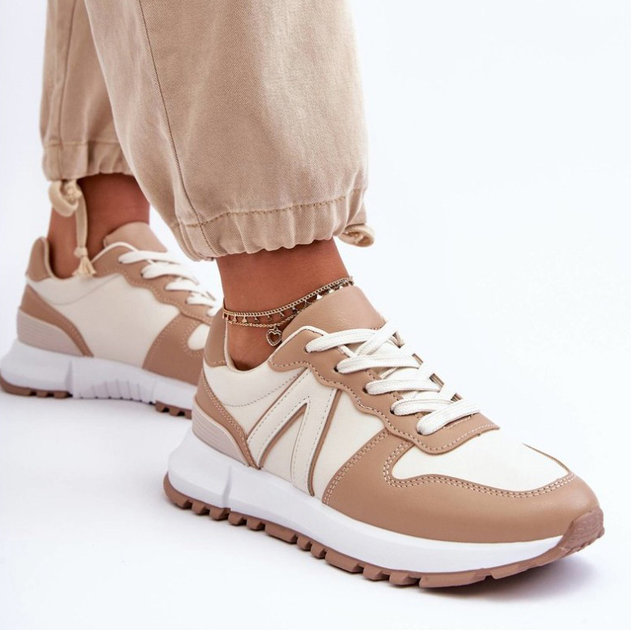 Sneakersy damskie Kabama 40 Brązowy/Beżowy (5905677651225) - obraz 6
