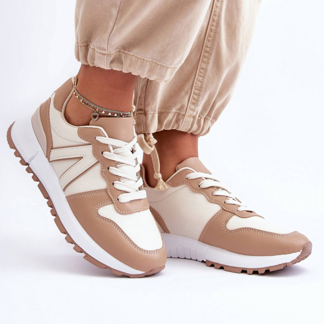 Sneakersy damskie Kabama 41 Brązowy/Beżowy (5905677651232) - obraz 3