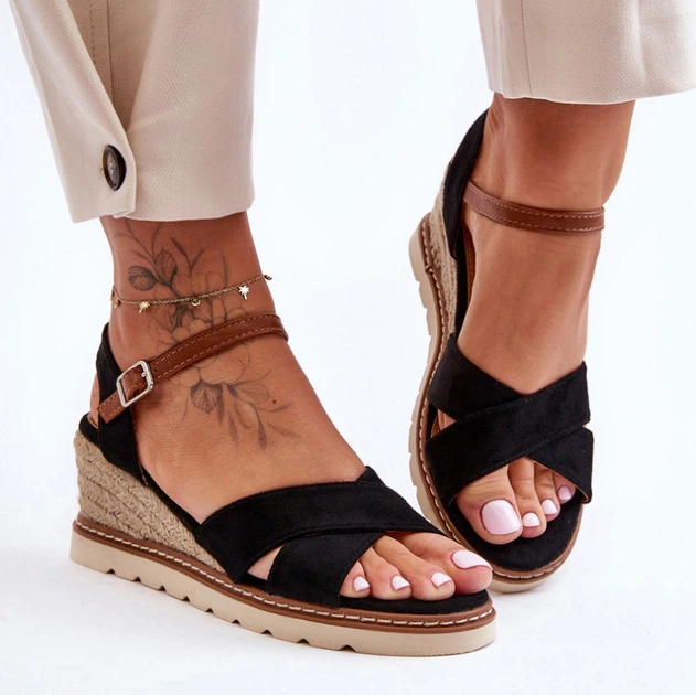 Жіночі босоніжки Celine 39 Чорні (5905677430615) - зображення 4