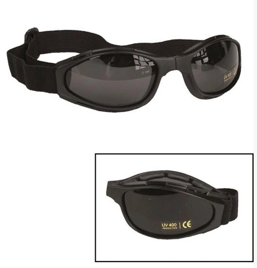 Спортивные защитные очки складные MIL-TEC ® черные An - изображение 2