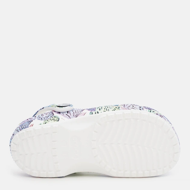 Chodaki dziecięce dla dziewczynki Crocs Classic Butterfly Clog K 208297-94S-133 33-34 Biały/Wielokolorowy (196265236251) - obraz 6