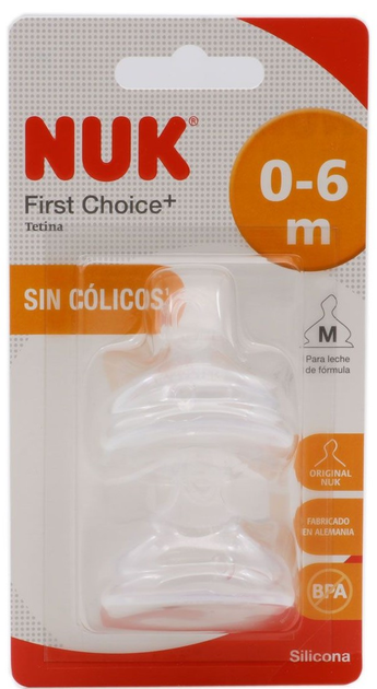 Smoczek silikonowy Nuk First Choice Size 1 Silicone Teat 2 szt (4008600172703) - obraz 2