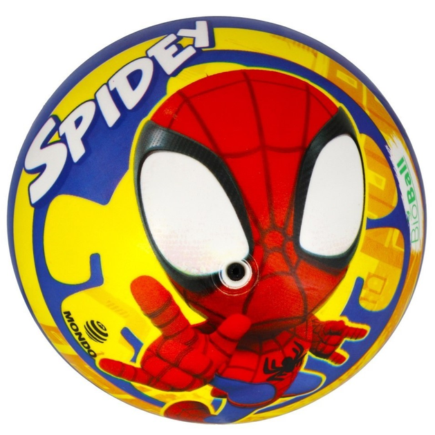 Piłka kolorowa Mondo Spidey 23 cm (8001011260614) - obraz 1