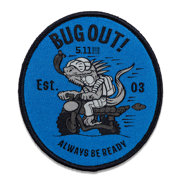 Нашивка 5.11 Tactical Bug Out Patch Blue (92178-676) - изображение 1