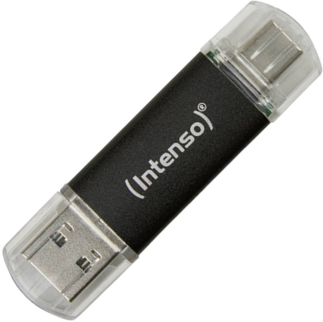 Флеш пам'ять Intenso Twist Line 32GB USB Type-A + USB Type-C Black (4034303031238) - зображення 1