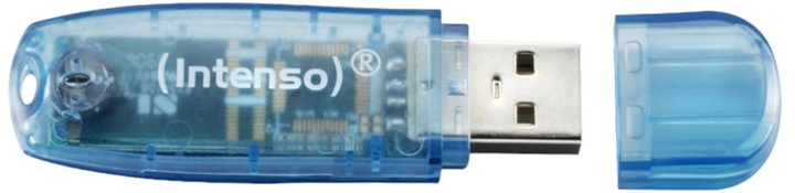 Флеш пам'ять Intenso Rainbow Line 4GB USB 2.0 Transparent-Blue (4034303008513) - зображення 2
