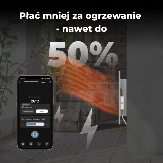 Grzejnik konwektorowy AENO Premium Eco Smart GH1S (AGH0001S) - obraz 13