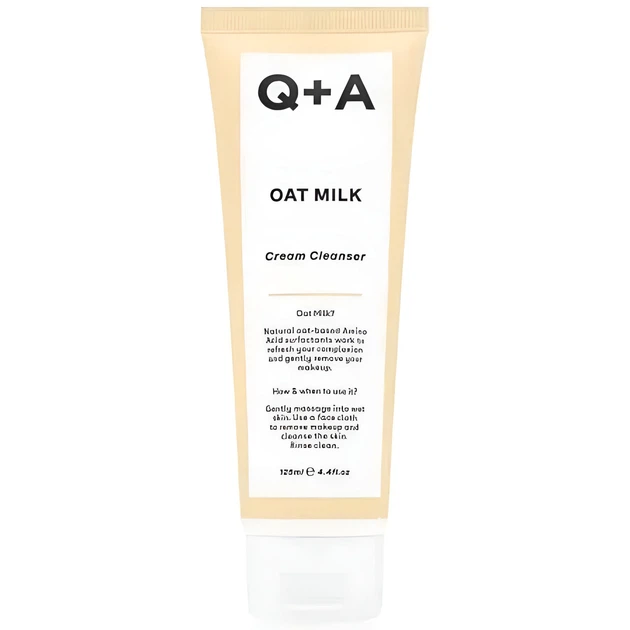 Очищающий крем для лица с овсяным молоком Q+A Oat Milk Cream Cleanser 125 мл - Фото 1 Очищающий крем для лица с овсяным молоком Q+A Oat Milk Cream Cleanser 125 мл - изображение 1