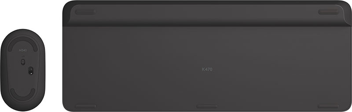 Комплект бездротовий Logitech MK470 RF Wireless Graphite (920-009188) - зображення 5
