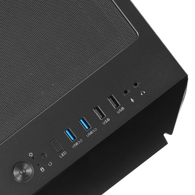 Корпус SilverStone Fara FAV1MB-PRO без БЖ, 2xUSB3.0, 2xUSB2.0, 1x120мм, ARGB VGA 379мм, LCS ready, TG Side Panel, mATX, чорний - изображение 14