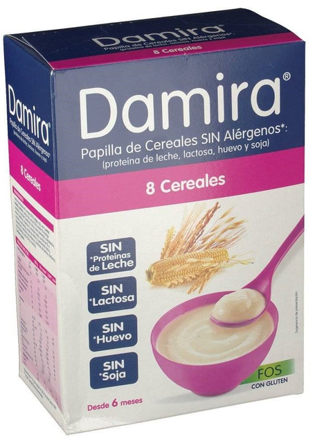 Багатозернова каша для дітей Sanutri Damira 8 Cereales Fos 600 г (8470001690623) - зображення 1