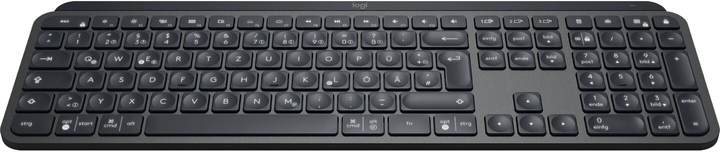 Klawiatura bezprzewodowa Logitech MX Keys Advanced Wireless Illuminated DEU Graphite (920-009403) - obraz 3
