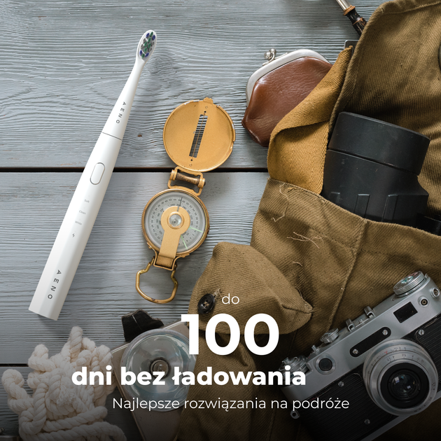 Szczoteczka soniczna AENO DB7, 30000 obrotów/minuta, biała - obraz 11