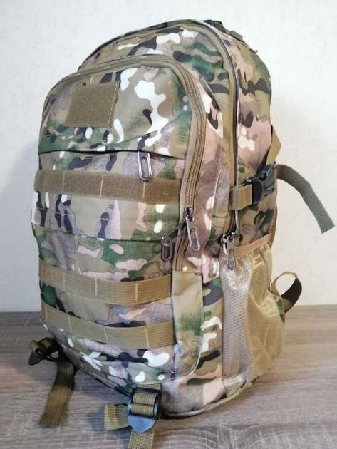 Рюкзак армійський, тактичний з Usb портом, об'єм 30 л., колір Мультикам - зображення 2