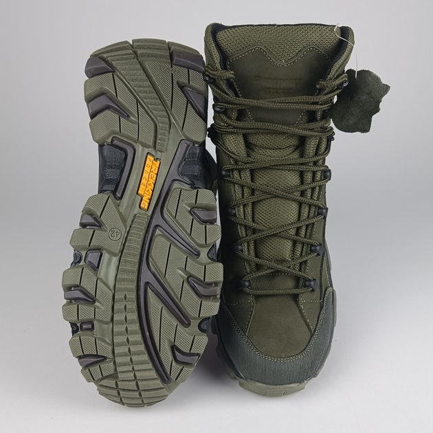 Кожаные полуберцы Oksy Tactical демисезонные ботинки Olive размер 44 - изображение 2