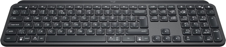 Klawiatura bezprzewodowa Logitech MX Keys For Business Wireless DEU Graphite (920-010244) - obraz 2