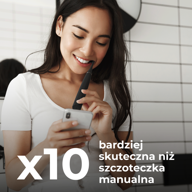 Szczoteczka soniczna AENO DB2S, 46000 obrotów/minuta,Czarna, 3 końcówki - obraz 20