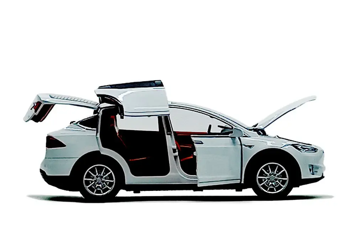 Машинка Автопром Tesla Model X біла (1:22) 7574A - зображення 2