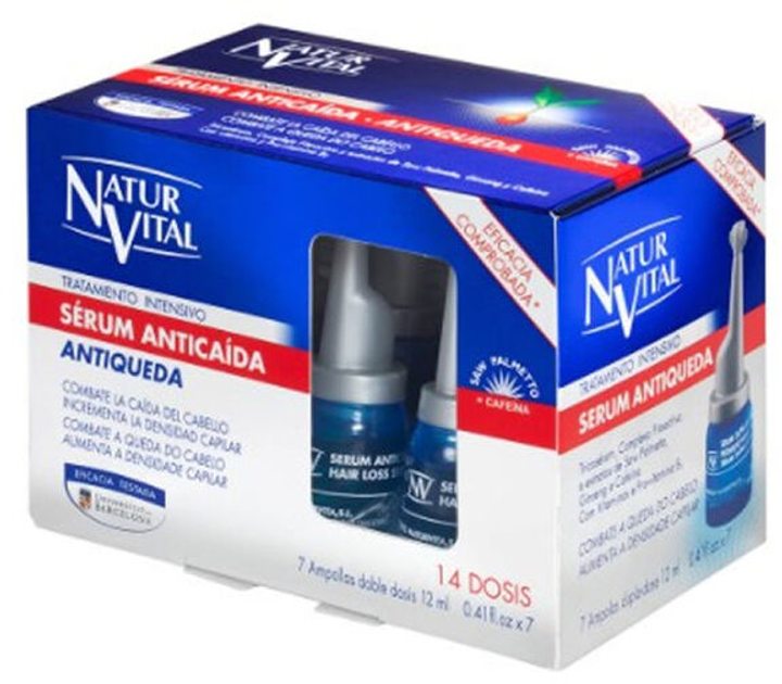 Serum do włosów Naturvital Anti-Hair Loss Serum Intensive Treatment Ampoules 7x12 ml (8414002072774) - obraz 1