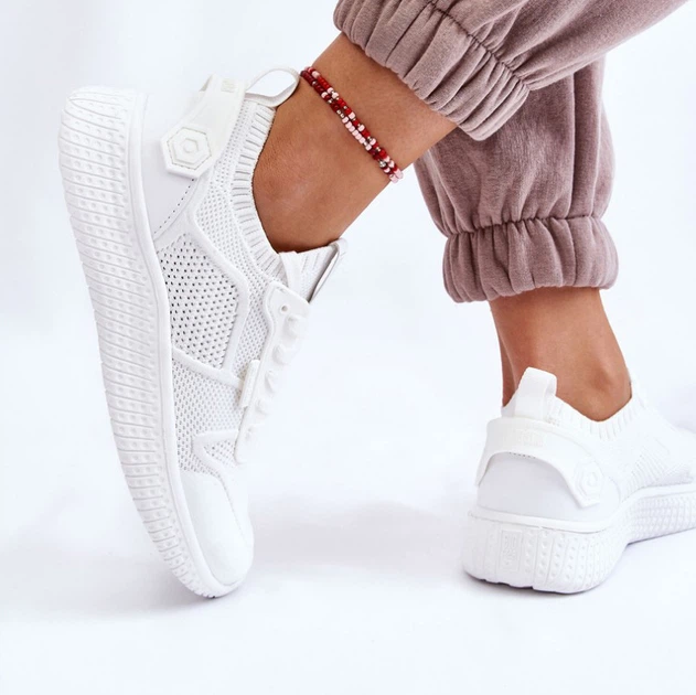 Sneakersy damskie Big Star LL274415 39 Białe (5900714609016) - obraz 4