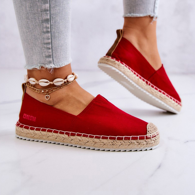 Damskie espadryle Big Star HH274494 37 Czerwone (5900714360009) - obraz 1