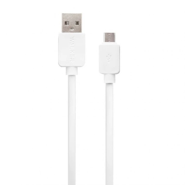 Кабель USB WALKER 110 Type-C black (тех.пак) - Фото 3 Кабель USB WALKER 110 Type-C black (тех.пак) - зображення 3