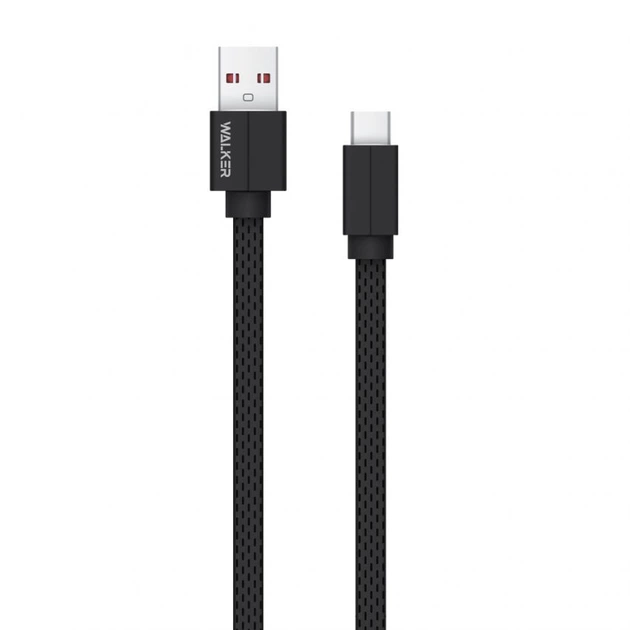 Кабель USB WALKER C755 Type-C black - Фото 1 Кабель USB WALKER C755 Type-C black - изображение 1