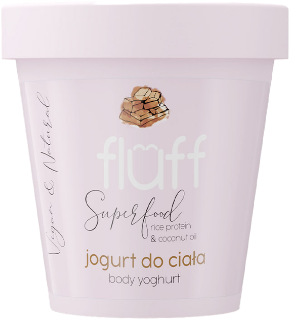 Jogurt do ciała Fluff Body Yoghurt Czekolada Mleczna 180 ml (5902539711066) - obraz 1