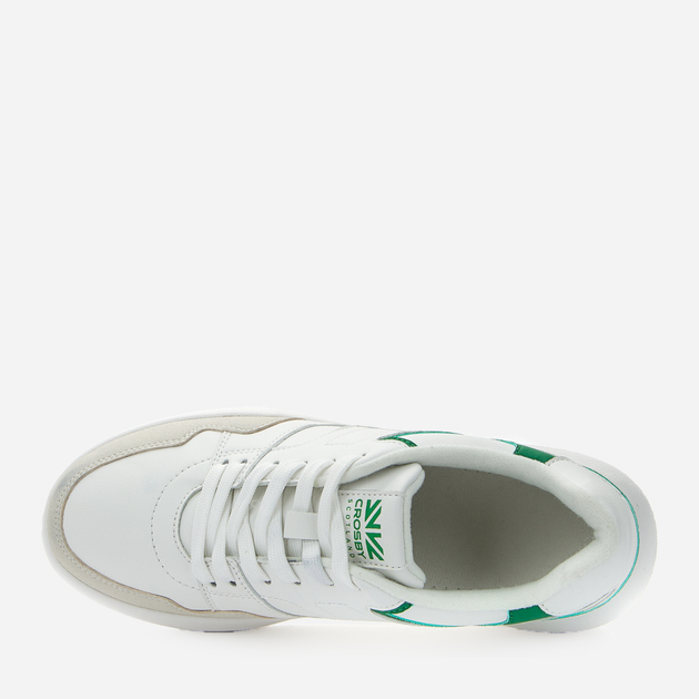Sneakersy damskie Crosby 438127/03-01E 41 27.1 cm Biały/Zielony (4255679910440) - obraz 5
