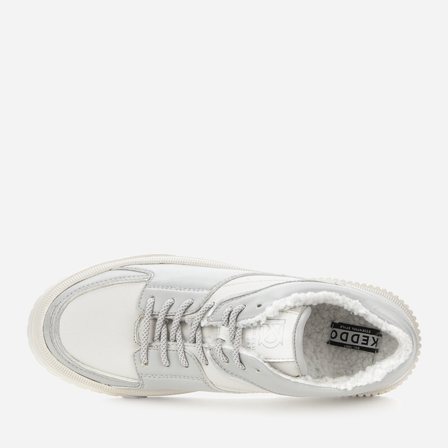 Zimowe sneakersy damskie na platformie Keddo 838117/10-01E 38 25.2 cm Szare (4255679913212) - obraz 4
