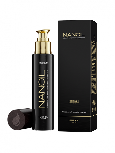 Olejek do włosów Nanoil Nanolash Medium Porosity Hair Oil 100 ml (5905669547024) - obraz 1