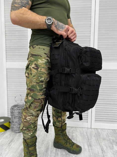 Рюкзак тактичний Elite Assault Backpack Black 45л - зображення 1