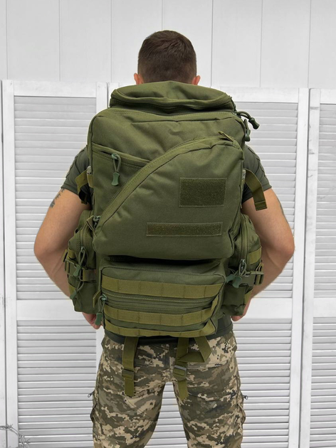 Рюкзак тактичний штурмовий Tactical Backpack Olive 45 л - изображение 2