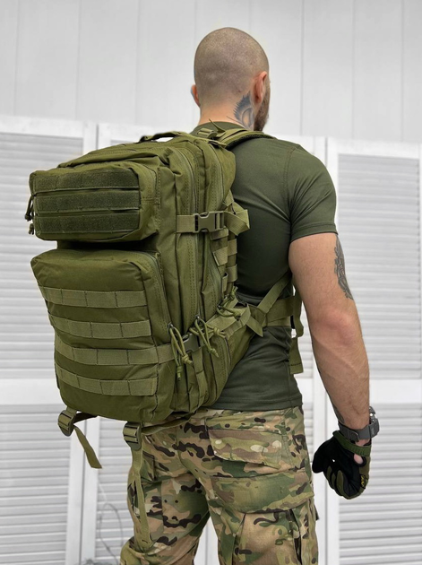 Рюкзак тактичний штурмовий Backpack Tactical Olive 45 л - зображення 1