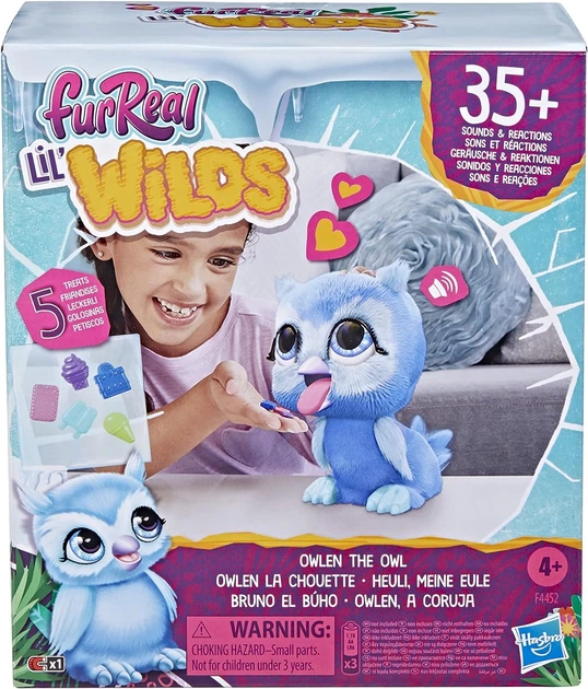 Интерактивная игрушка Сова FurReal Lil’ Wilds Owlen The Owl Toy Electronic Pets Hasbro (F4452) - Фото 3 Интерактивная игрушка Сова FurReal Lil’ Wilds Owlen The Owl Toy Electronic Pets Hasbro (F4452) - изображение 3