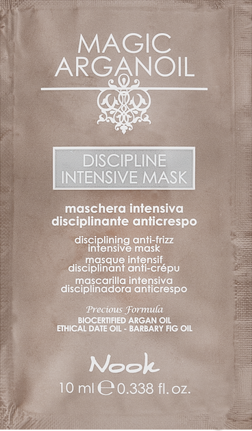 Інтенсивна маска NOOK DISCIPLINE для гладкості жорсткого волосся 10 мл - Фото 1 Інтенсивна маска NOOK DISCIPLINE для гладкості жорсткого волосся 10 мл - зображення 1