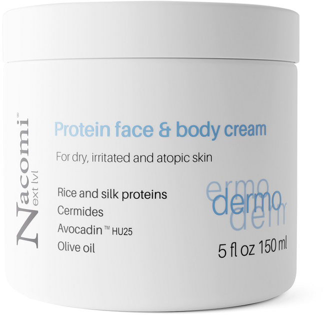 Krem do twarzy i ciała Nacomi Next Level proteinowy 150 ml (5902539717501) - obraz 1