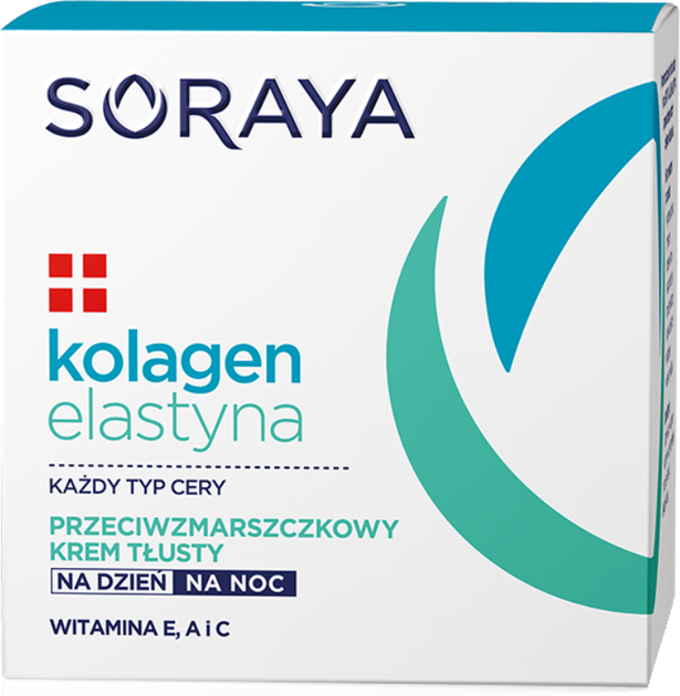 Krem do twarzy Soraya Kolagen i Elastyna przeciwzmarszczkowy 50 ml (5901045053677) - obraz 1