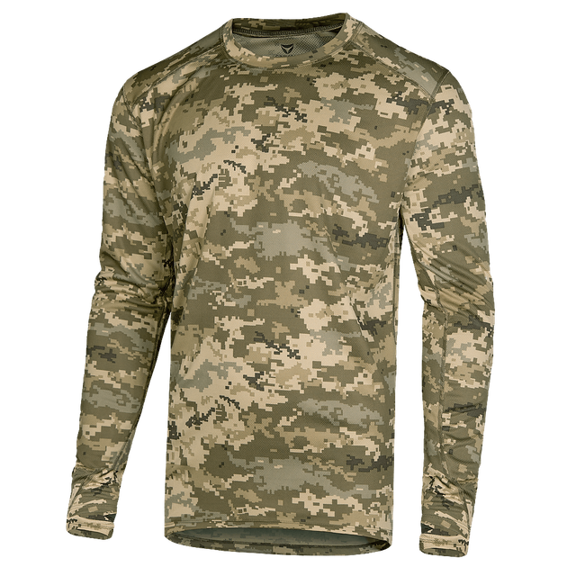 Лонгслів чоловічий тактичний еластичний футболка з довгим рукавом для силових структур Піксель (7249), XXXL (OPT-9561) - зображення 1