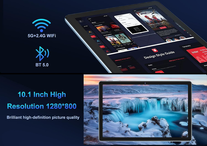 Планшет 10.1" Oangcc A15 6+6/128Gb 8 ядер Android 13 6000mAh Голубой (101974743) - Б/У - изображение 5