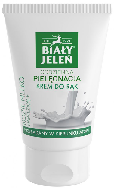 Крем для рук Biały Jeleń Козяче молоко гіпоалергенний 100 мл (5900133013937) - зображення 1